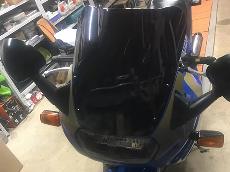 FÜR SUZUKI GSX600F 750F 1987-1997- MOTORRAD WINDSCHUTZSCHEIBE / WINDSCHUTZSCHEIBE