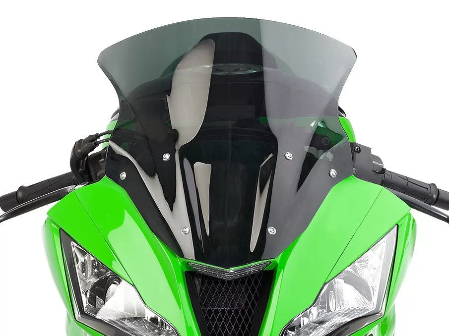 Front Double Bubble Motorcycle Windscreen Wind Shield Windshields for K-A-W-A-S-A-K-I ZX10R ZX 10R 2011-2015 Artudatech Motorbike Windshield 
